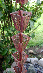 Arts and Crafts Copper Rain Chain