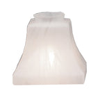 A translucent white bell-shaped glass shade or diffuser with a smooth, glossy finish, shown against a plain white background.