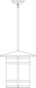Berkeley Long Body Stem Hung Pendant BSH-14L