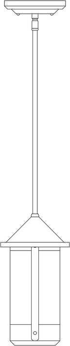 Line drawing of a cylindrical object with a top cap and bottom base