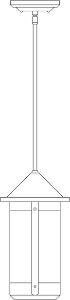Berkeley Long Body Stem Hung Pendant