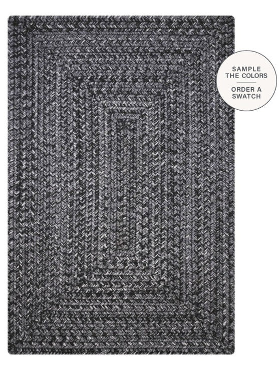 Black Outdoor Rect rug