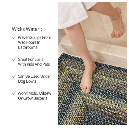 Black Forest  Outdoor Braided Rug