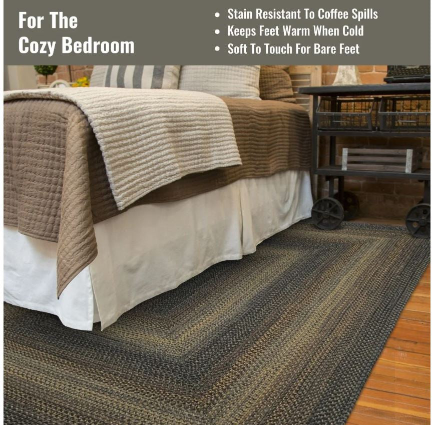 Black Forest  Outdoor Braided Rug