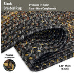 Black Forest  Outdoor Braided Rug
