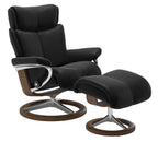 Stressless Magic Signature Base Chair and Ottoman