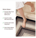 Black Mist Outdoor Braided Rug