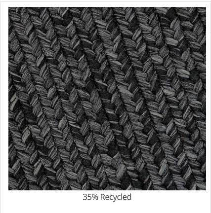 Black Outdoor Braided Rug