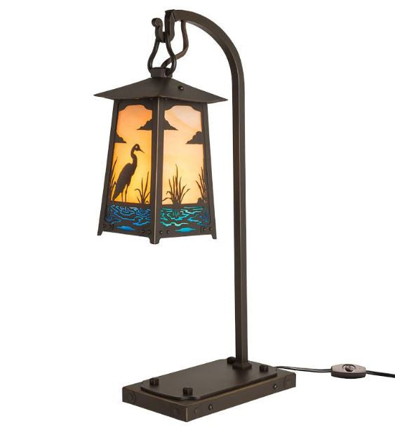 Baldwin Blue Heron Hook Arm Table Lamp