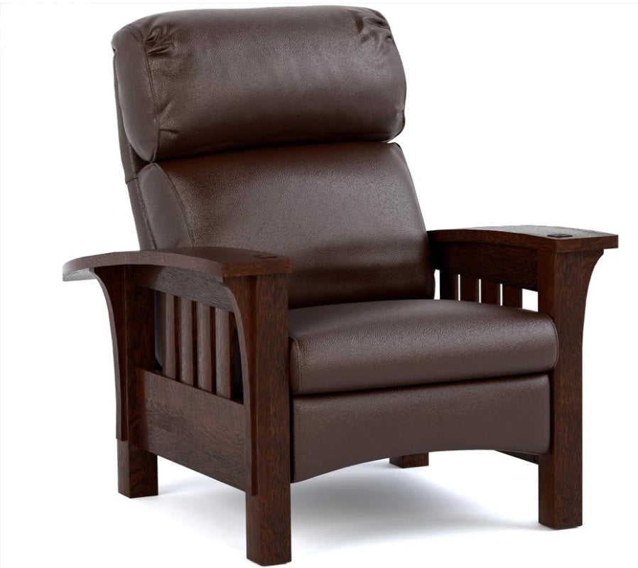 Stickley Bow Arm Bustle Back Morris Promo Recliner