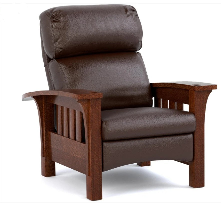 Stickley Bow Arm Bustle Back Morris Promo Recliner