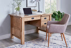 Bridger Mission Desk 3 Drawer Desk with Finished Backside FVD-3049-BM