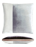 Smoke Color Block Velvet 22" Sq. Pillow by Kevin O'Brien Studio