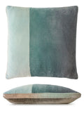 Nickel Color Block Velvet 22" Sq. Pillow by Kevin O'Brien Studio