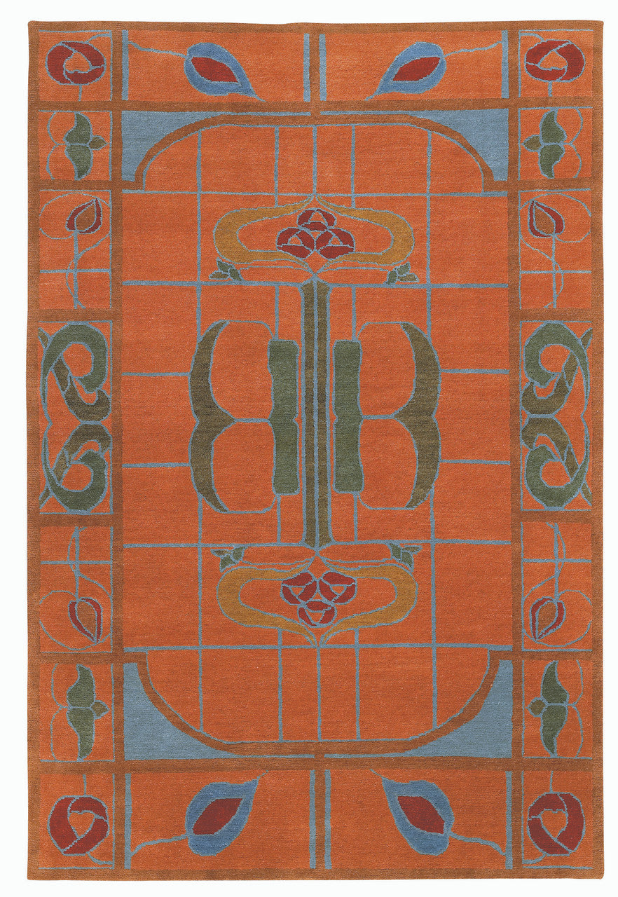 Craftsman Celtic Rose Cantaloupe Rug