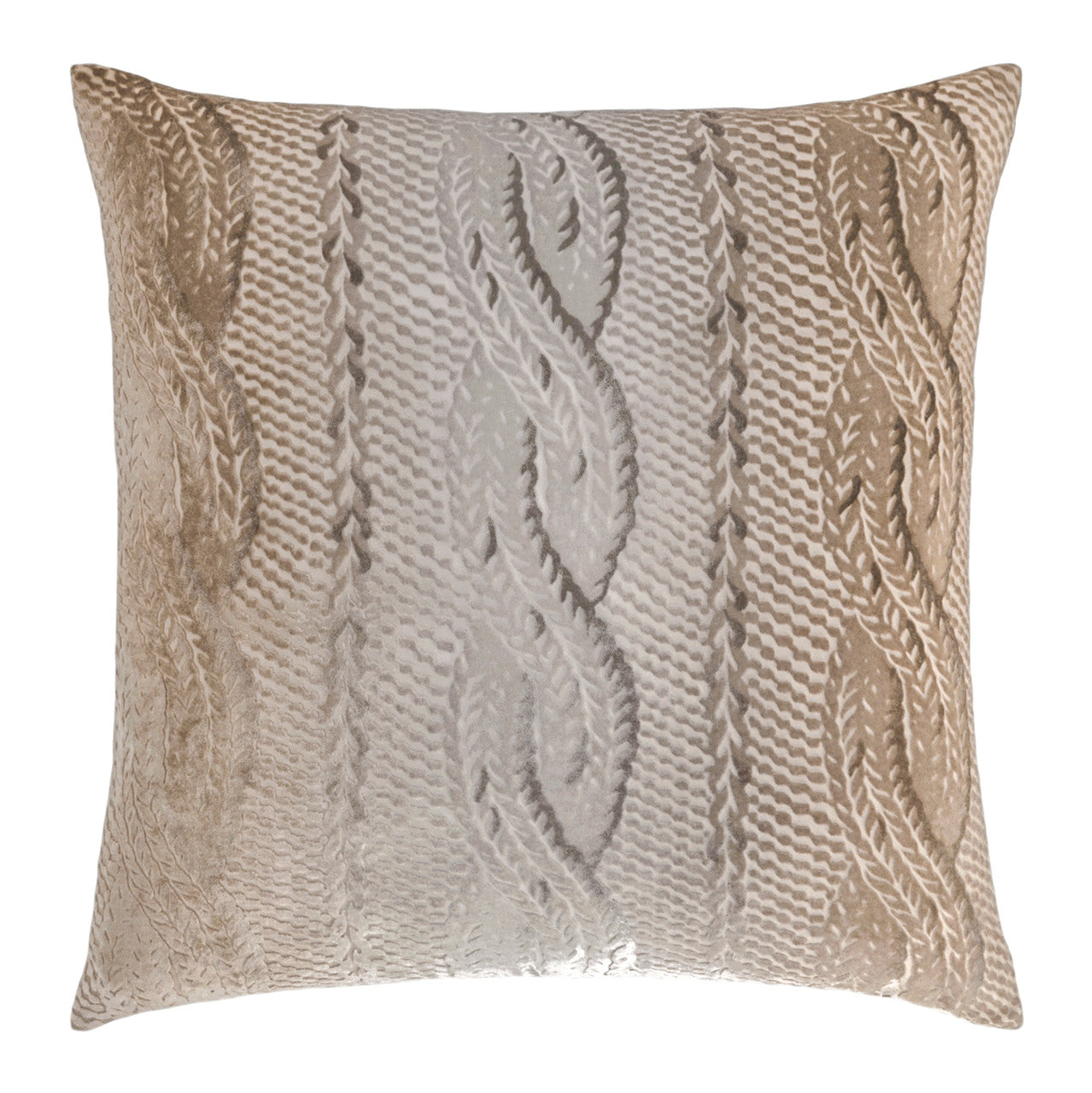 Cable Knit Velvet Pillow By Kevin O'Brien Studio