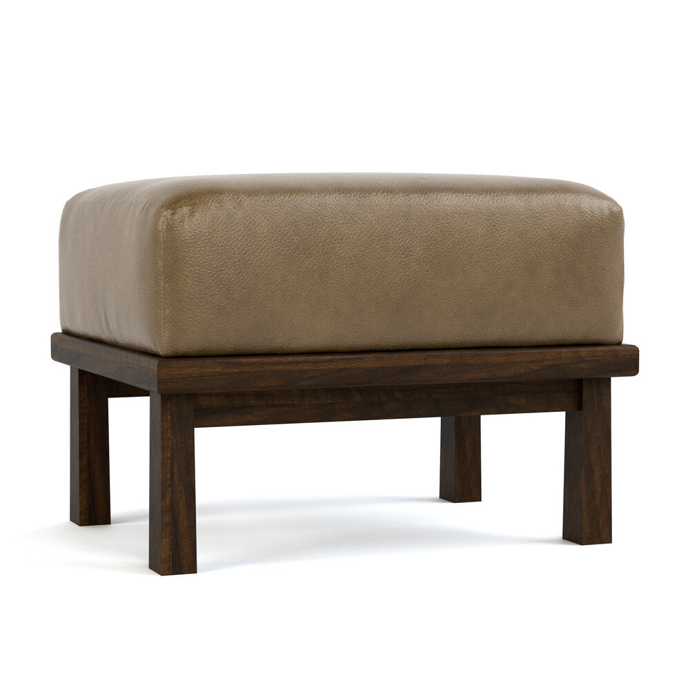 Hudson Valley Wood-Frame Ottoman By Stickley