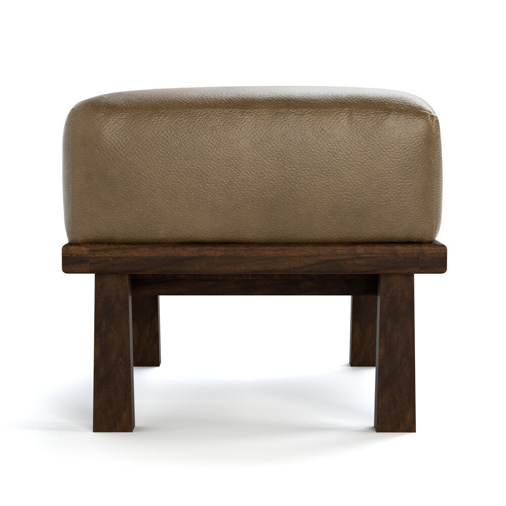 Hudson Valley Wood-Frame Ottoman By Stickley