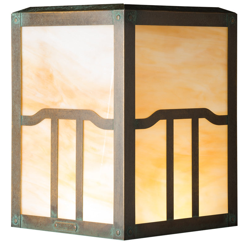 Brookdale Hooked Arm Sconce with 12" Roof 493-1