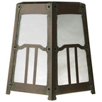 Poplar Glen Hooked Arm Sconce with 14" Roof 645-1