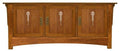 Craftsman TV Console - 65W, Three Wood Doors