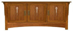 Craftsman TV Console - 65W, Three Wood Doors