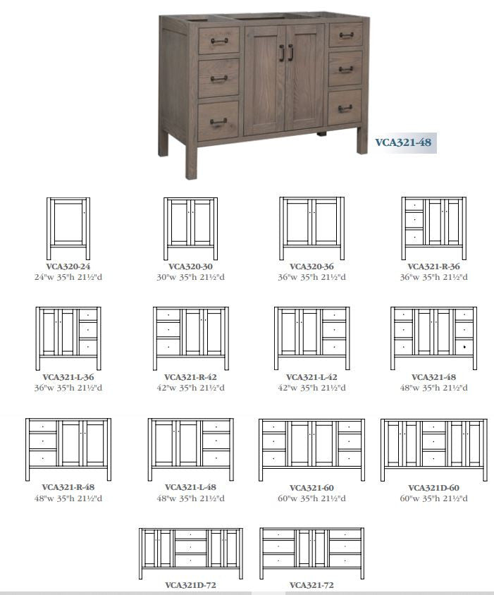 Cabin Creek Bathroom Vanity Base