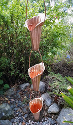 Cala Lily Copper Rain Chain