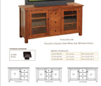 56" W Canted Mission TV Stand  39-602-DDD-HOPE