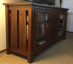 56" W Canted Mission TV Stand  39-602-DDD-HOPE