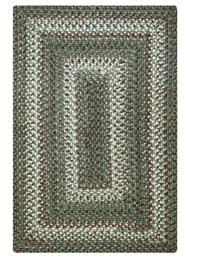 Cedar Ridge Green Outdoor Braided Rug