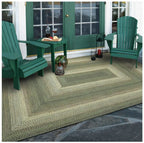 Cedar Ridge Green Outdoor Braided Rug