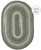 Cedar Ridge Green Outdoor Braided Rug