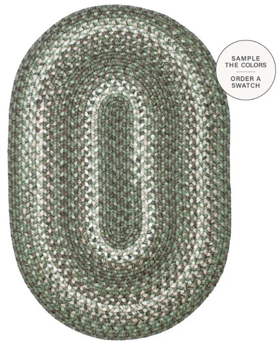 Cedar Ridge Green Outdoor Braided Rug