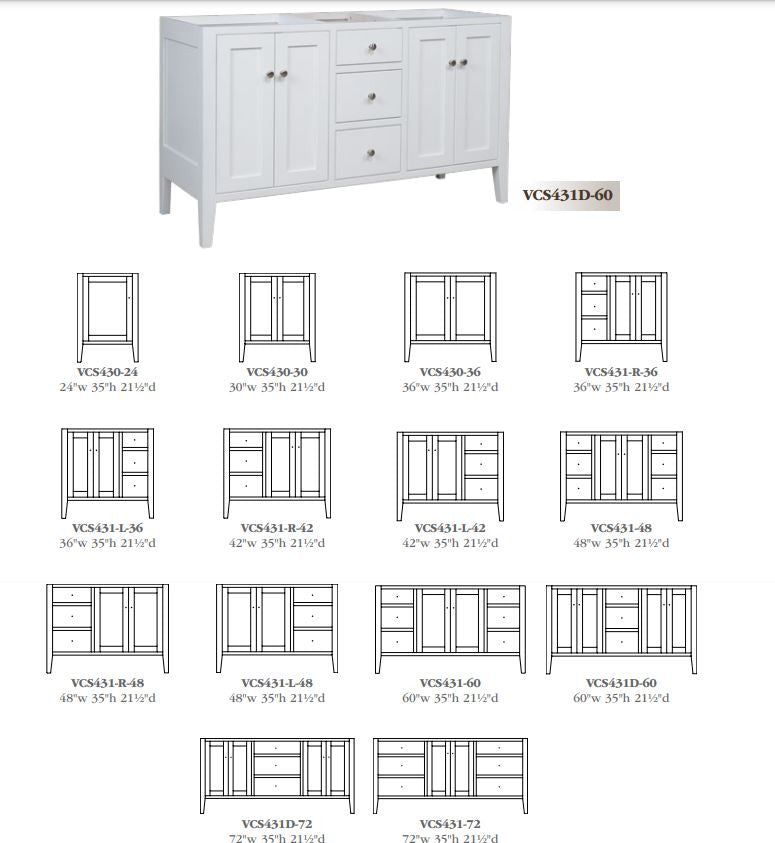 Chelsea Bathroom Vanity Base