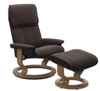 Stressless Admiral Classic Chair and Ottoman