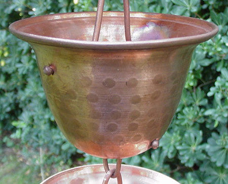Copper Bells Rain Chain