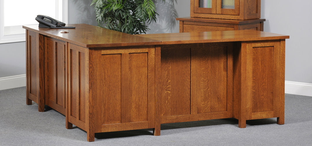 Coventry Mission L-Desk  & Hutch