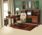 47"W Craftsman Computer Desk with Hutch