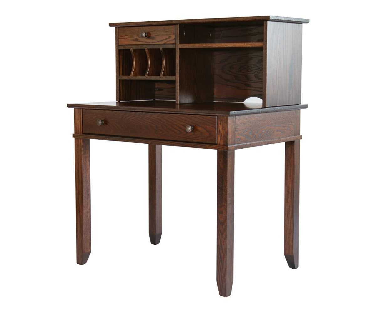 36"W Craftsman Computer Desk with Hutch