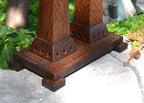 Prairie Craftsman Double Pedestal Table Lamp