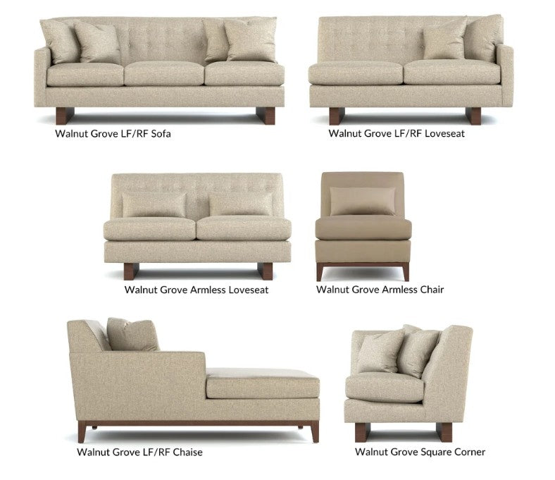 Walnut Grove Tufted-Back U-Shaped Sectional by Stickley