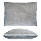 Seaglass Double Tuxedo Pillow with Velvet Stripes