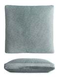 Sage Double Tuxedo Pillow with Velvet Stripes