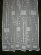 Dard Hunter Rose Lace Curtain Panel