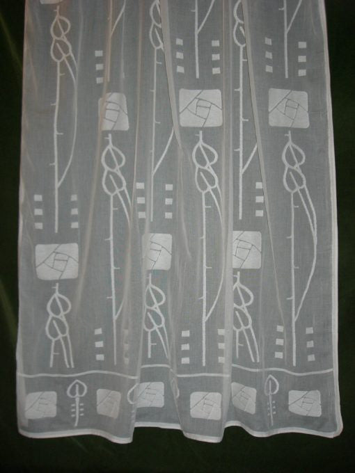 Dard Hunter Rose Lace Curtain Panel