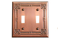 Bungalow Rose Double Toggle Copper Switchplate