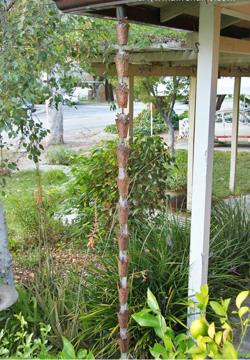 Dragonfly Copper Rain Chain