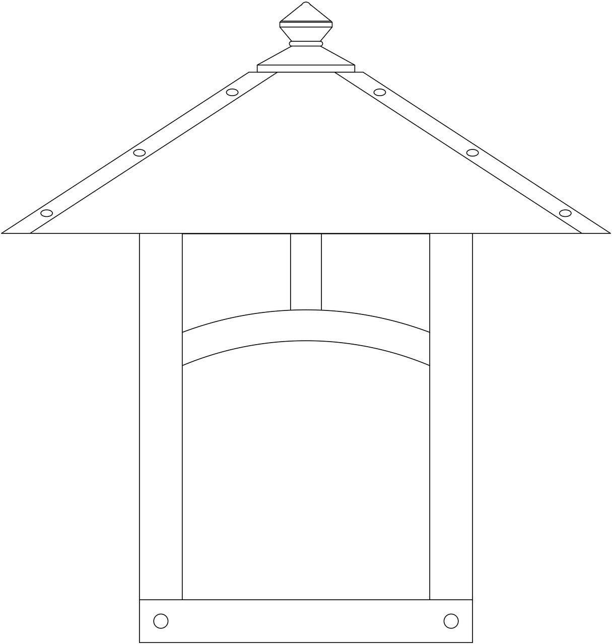 Evergreen Flush Wall Mount EW-16