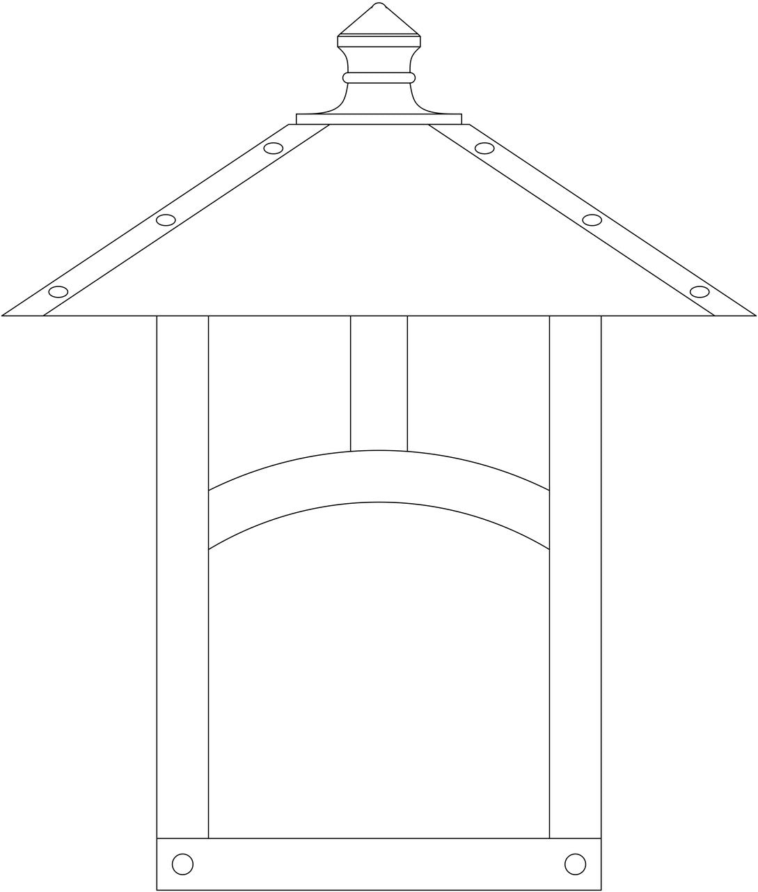 Evergreen Flush Wall Mount EW-9